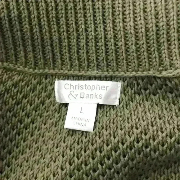 Christopher & Banks Button Front Sweater Size L - Picture 8 of 8